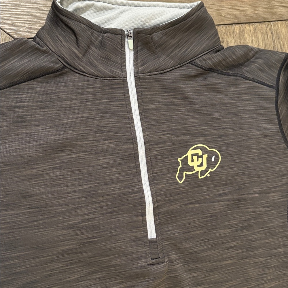 NWT [J America] Courtside Poly Fleece 1/4 Zip Pullover Black/Cement Women’s XL - Picture 4 of 10